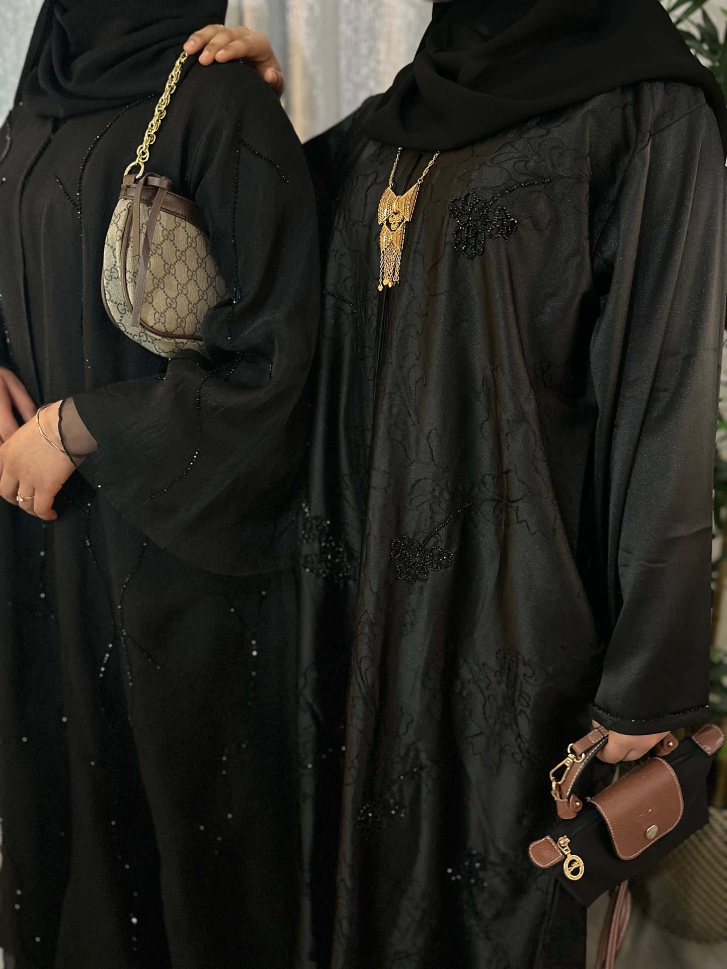 Midnight Bloom Abaya